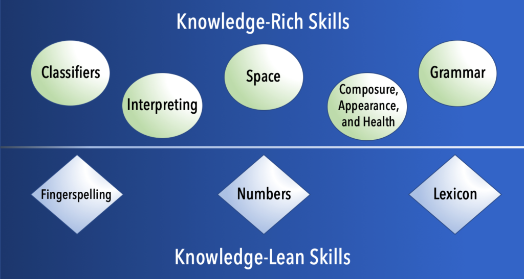 Graphic of skills categories