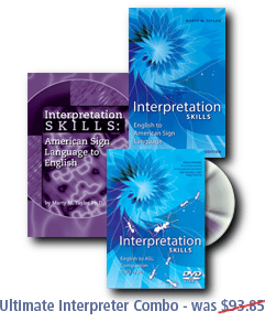 Interpretation Skills: English to ASL book & Companion DVD; Interpretation Skills: ASL to English book