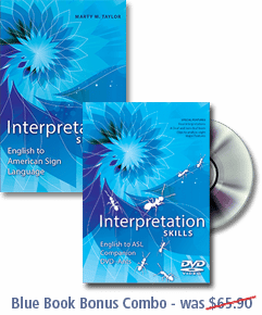Interpretation Skills: English to ASL book & DVD
