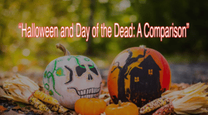 day of dead and halloween comparison