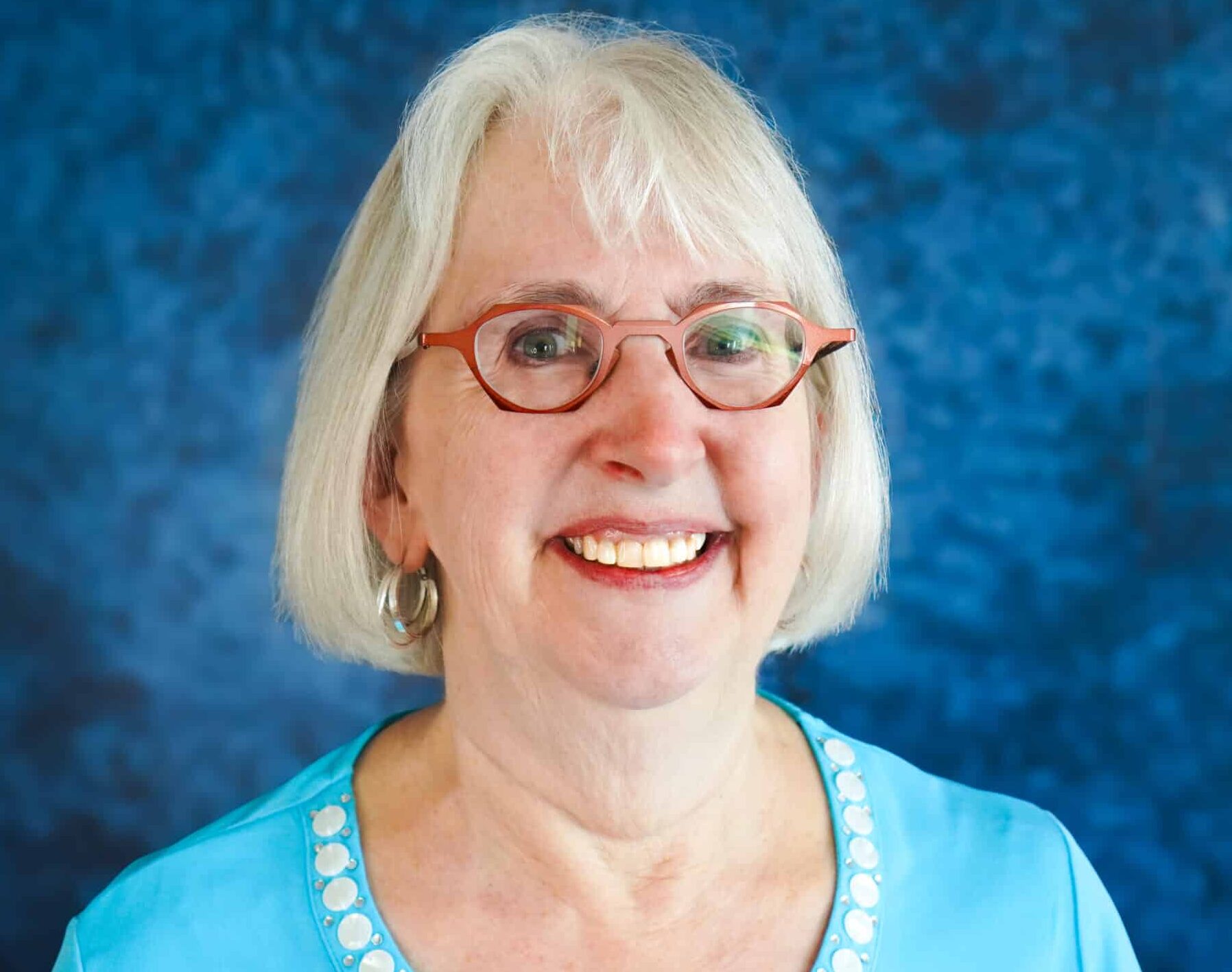 Marty blue blouse and background used for Reflections